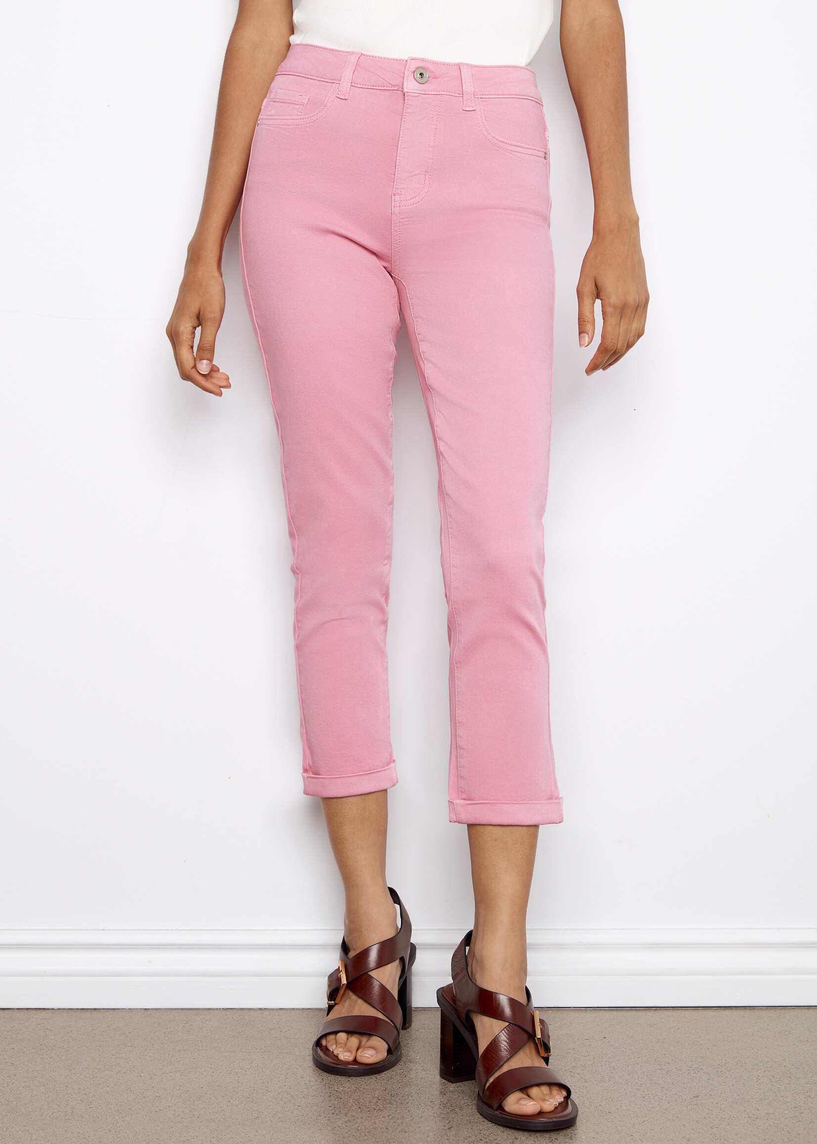 Charlie B Charlie B Slim Leg Cropped Pant