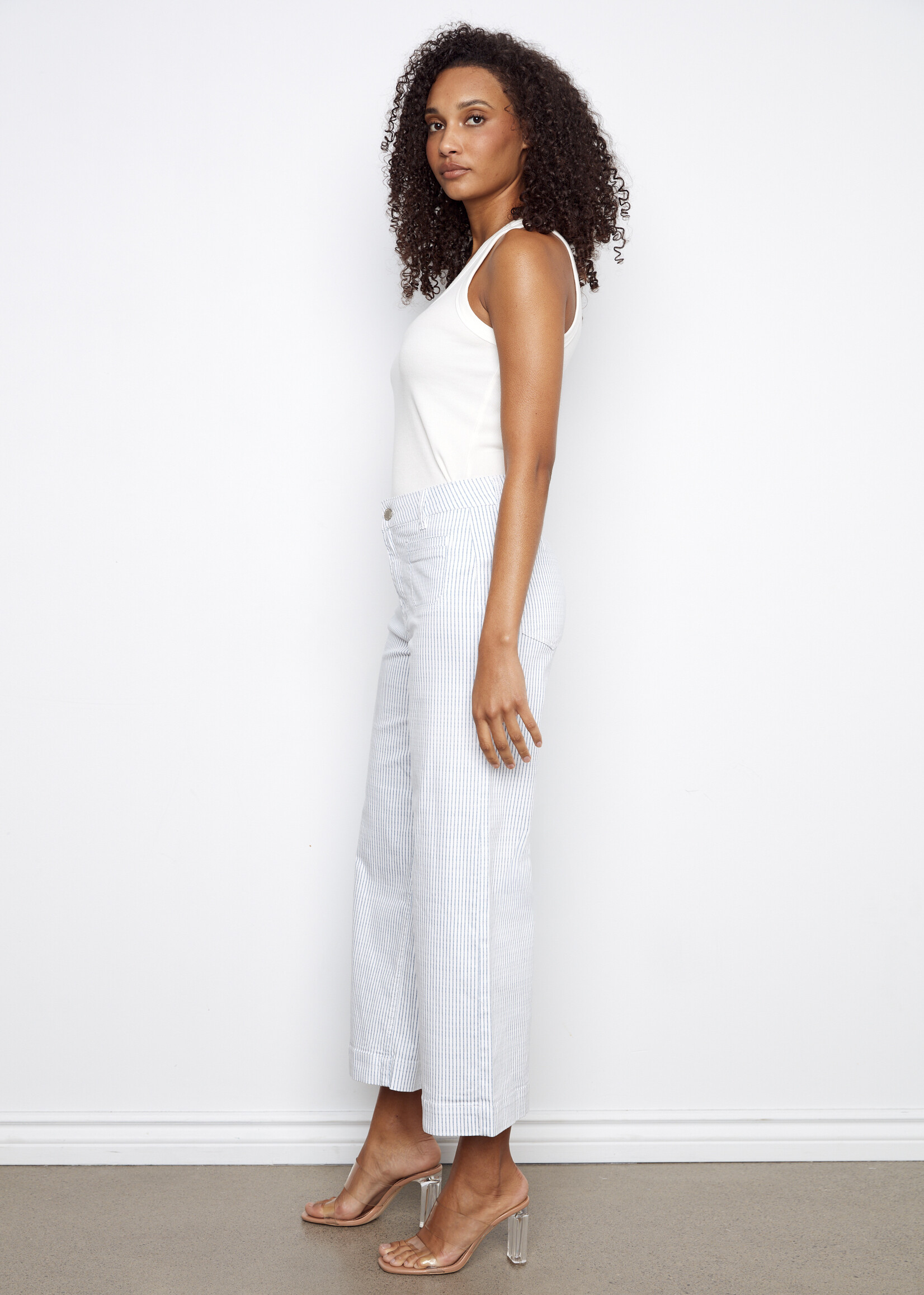 Charlie B Charlie B Striped Cropped Pants