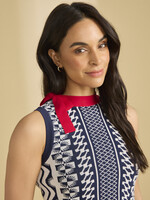 French Dressing Jeans FDJ Striped Short Sleeve Sweater