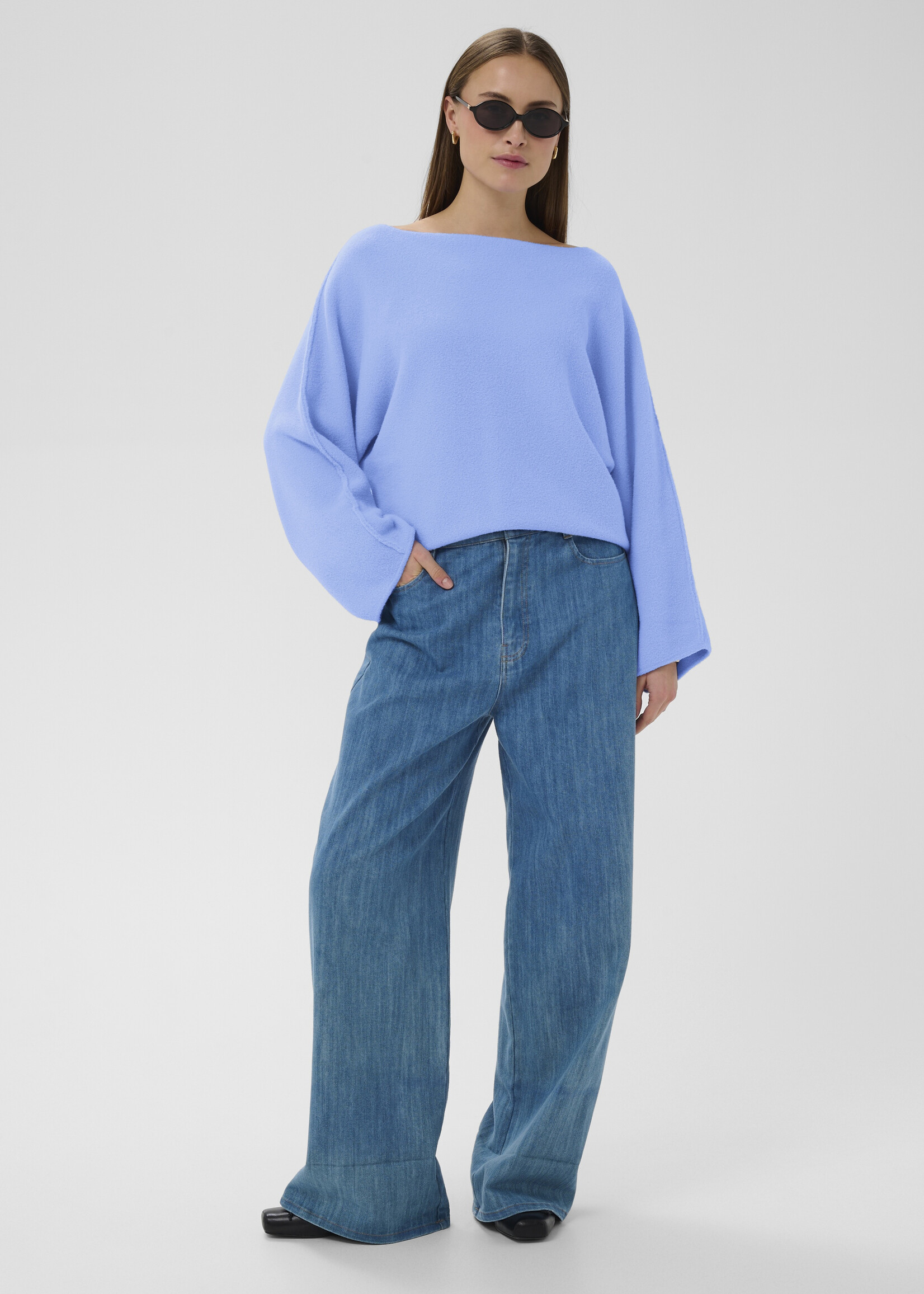 Soaked Soaked Nerea Boat Neck Cozy Sweater