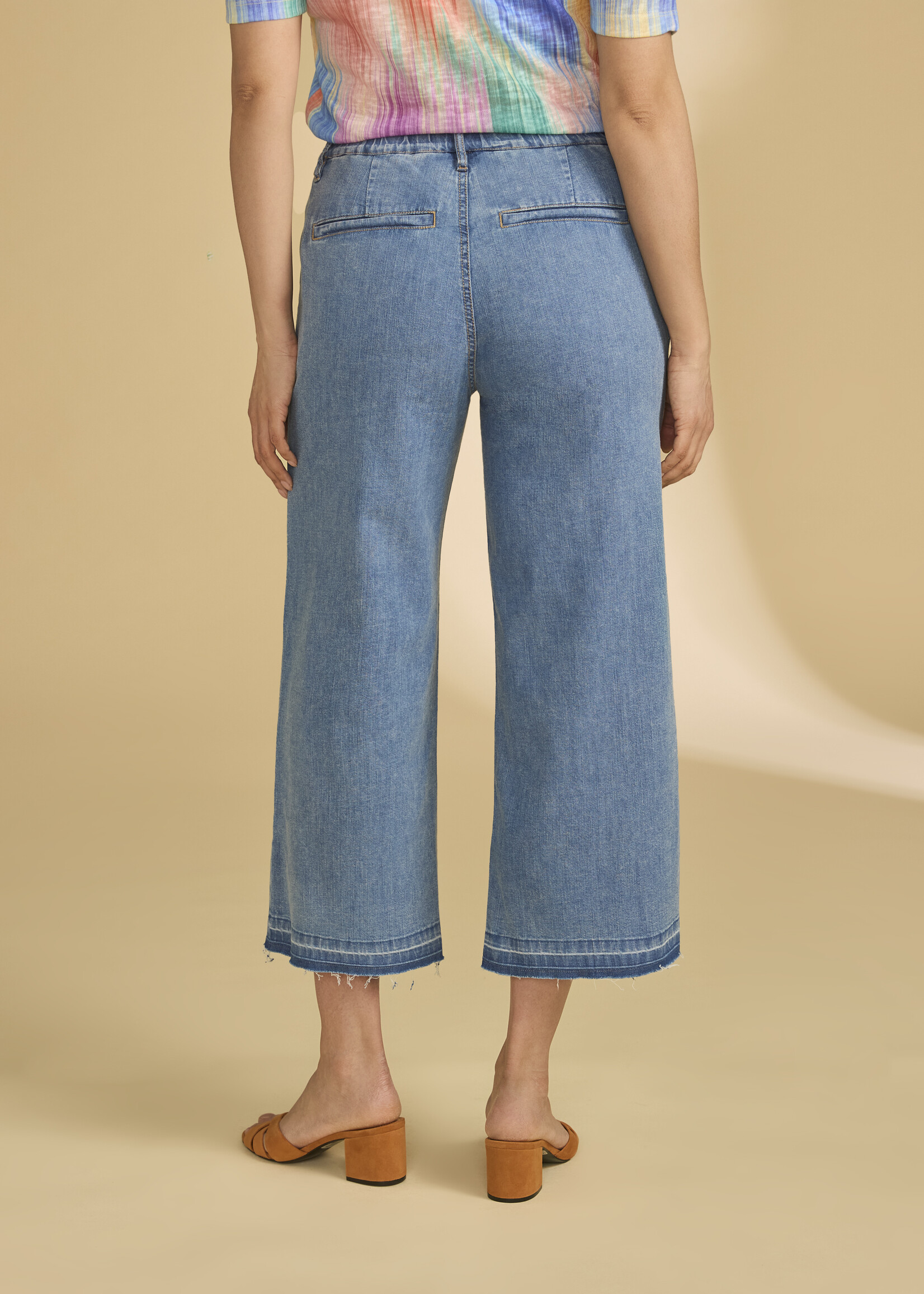 French Dressing Jeans FDJ Pull-On Wide Crop Jean