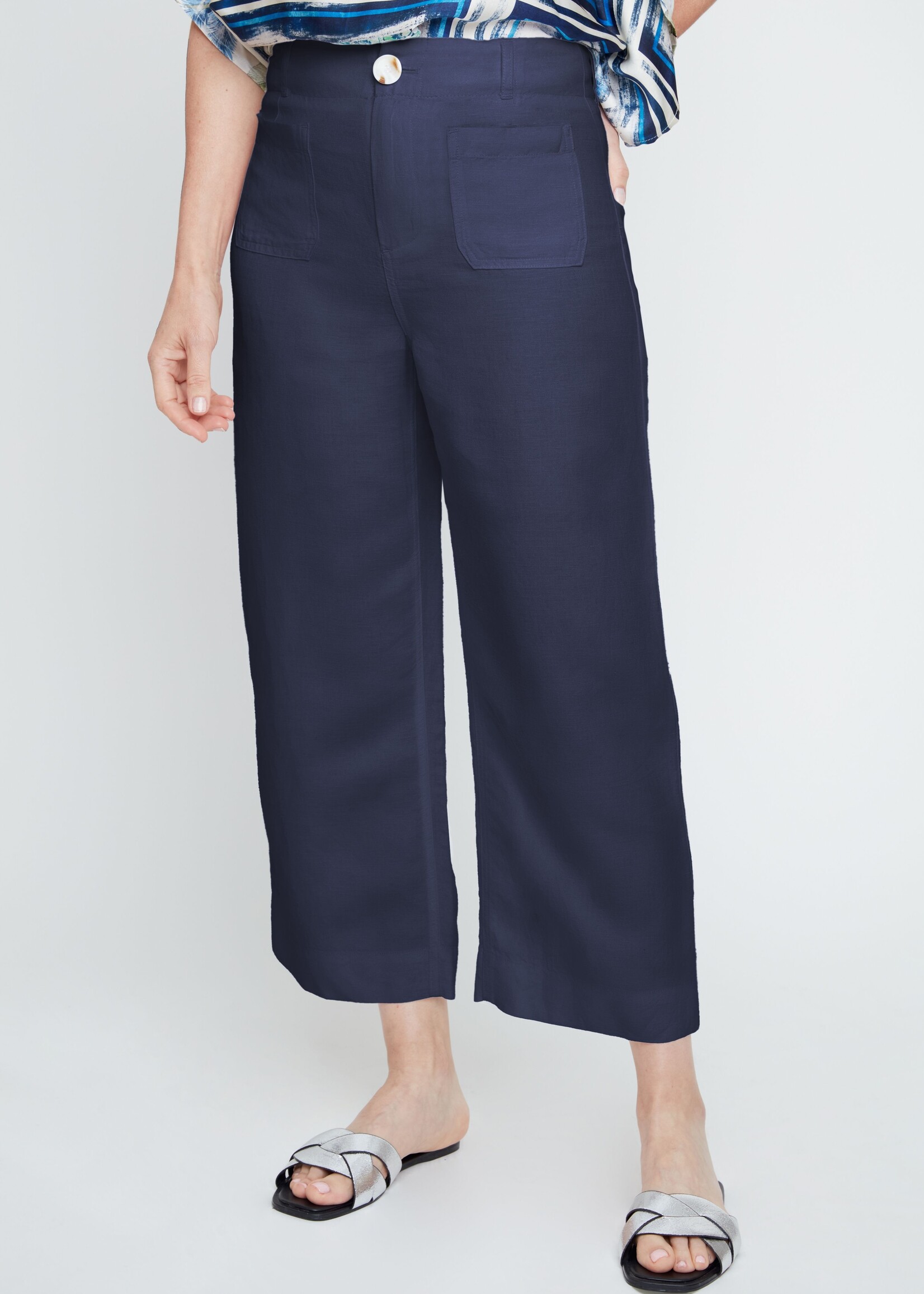 Renuar Renuar Patch Pocket Cropped Pants