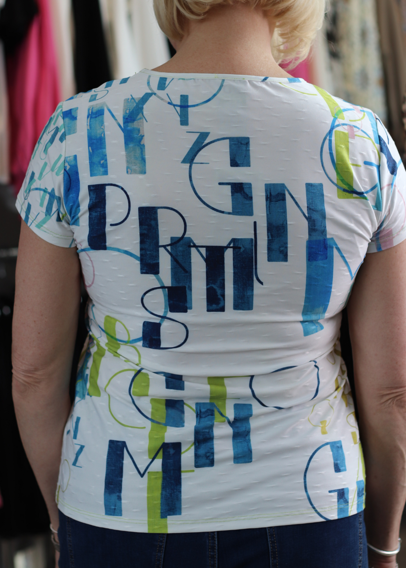 PURE PURE Alpha Print Short Sleeve Tee