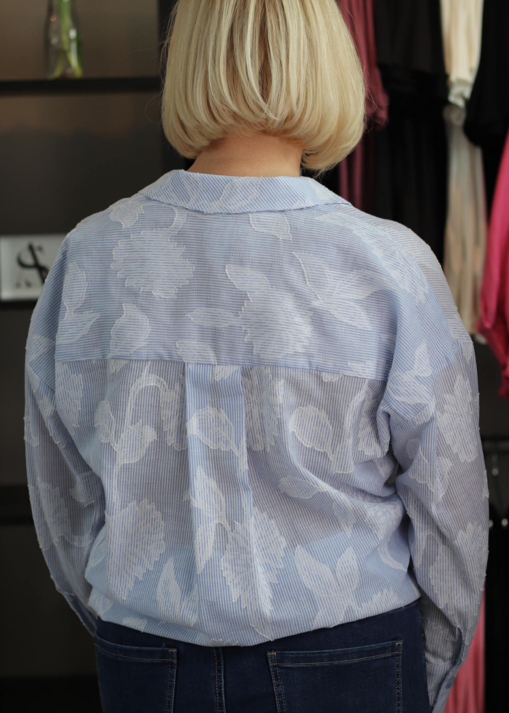 PURE PURE Tie Front Floral Print Shirt