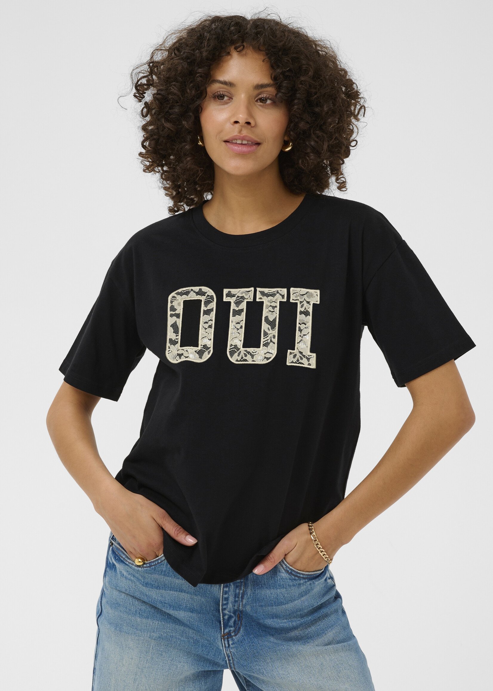 Kaffe Kaffe Rosie Lacey "Oui" Tee