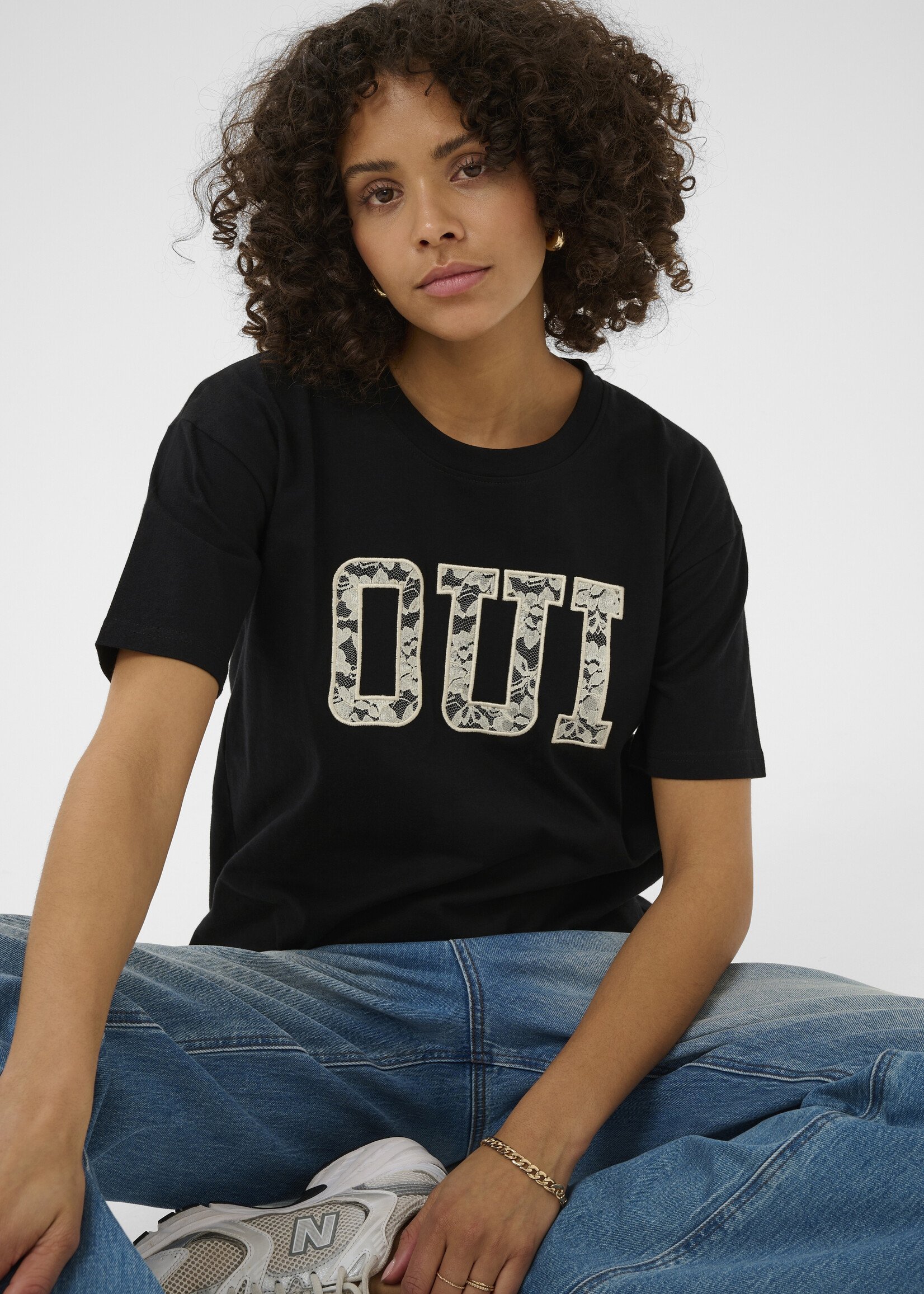 Kaffe Kaffe Rosie Lacey "Oui" Tee