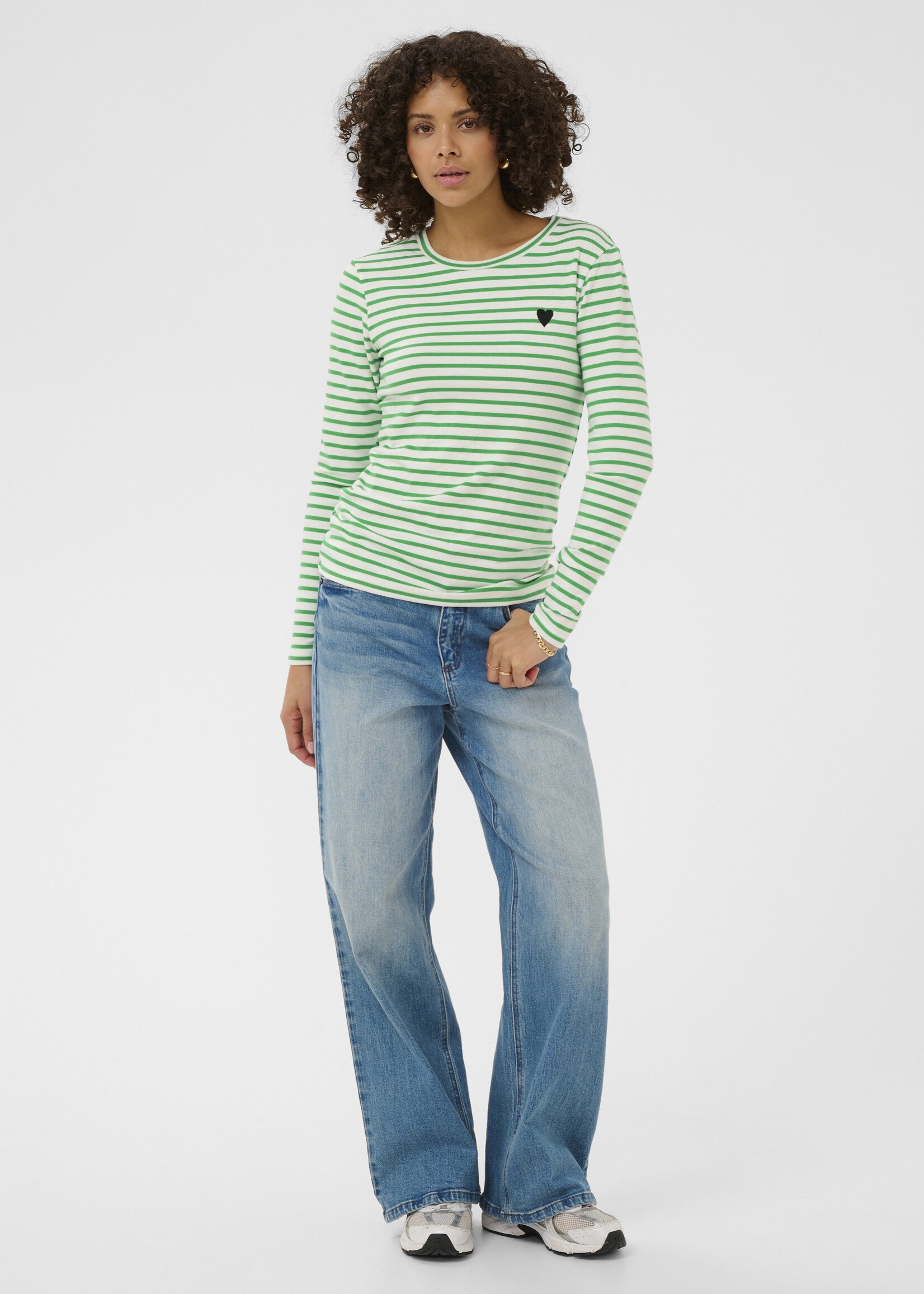 Kaffe Kaffe Liddy Striped Long Sleeve Tee