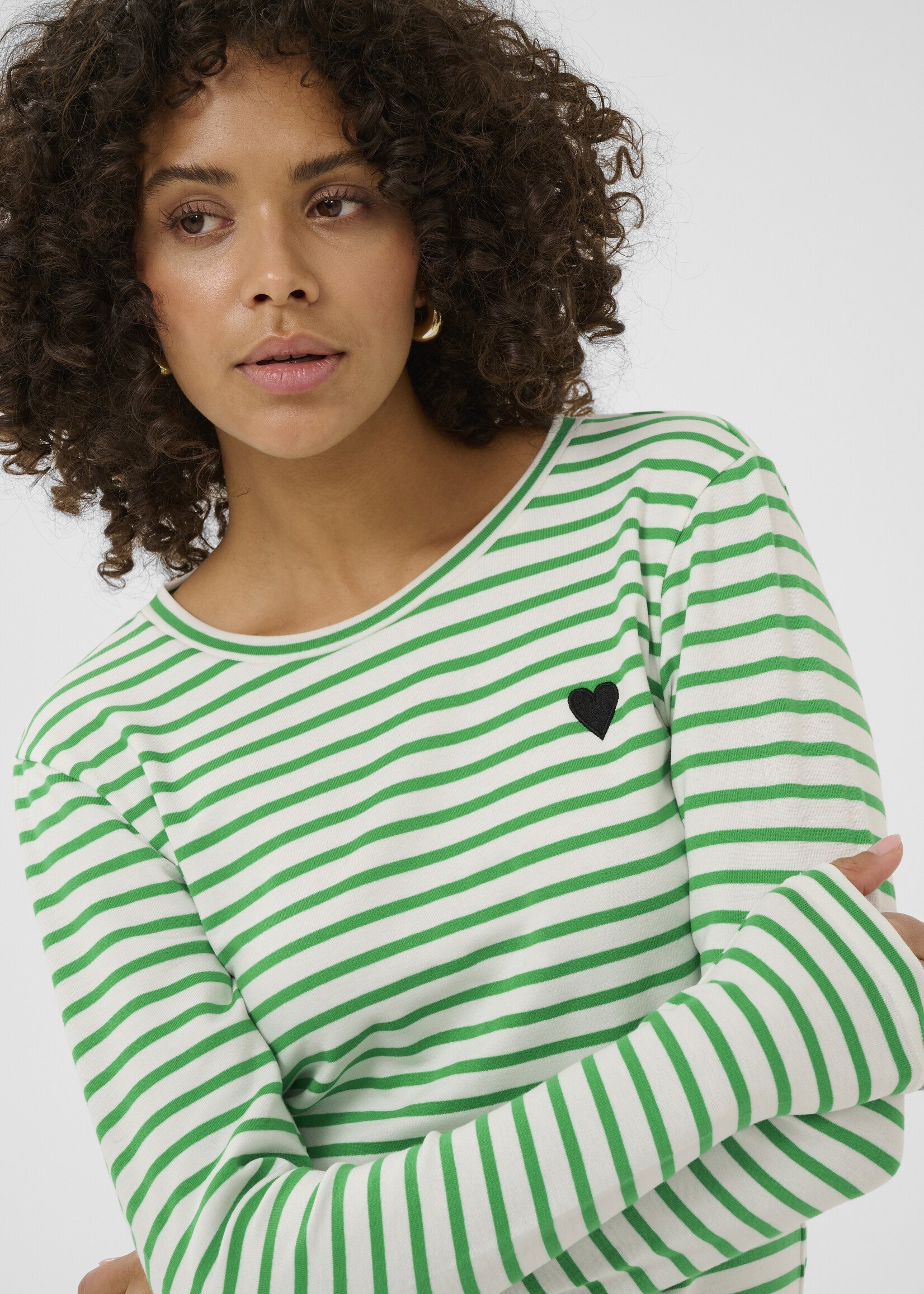 Kaffe Kaffe Liddy Striped Long Sleeve Tee