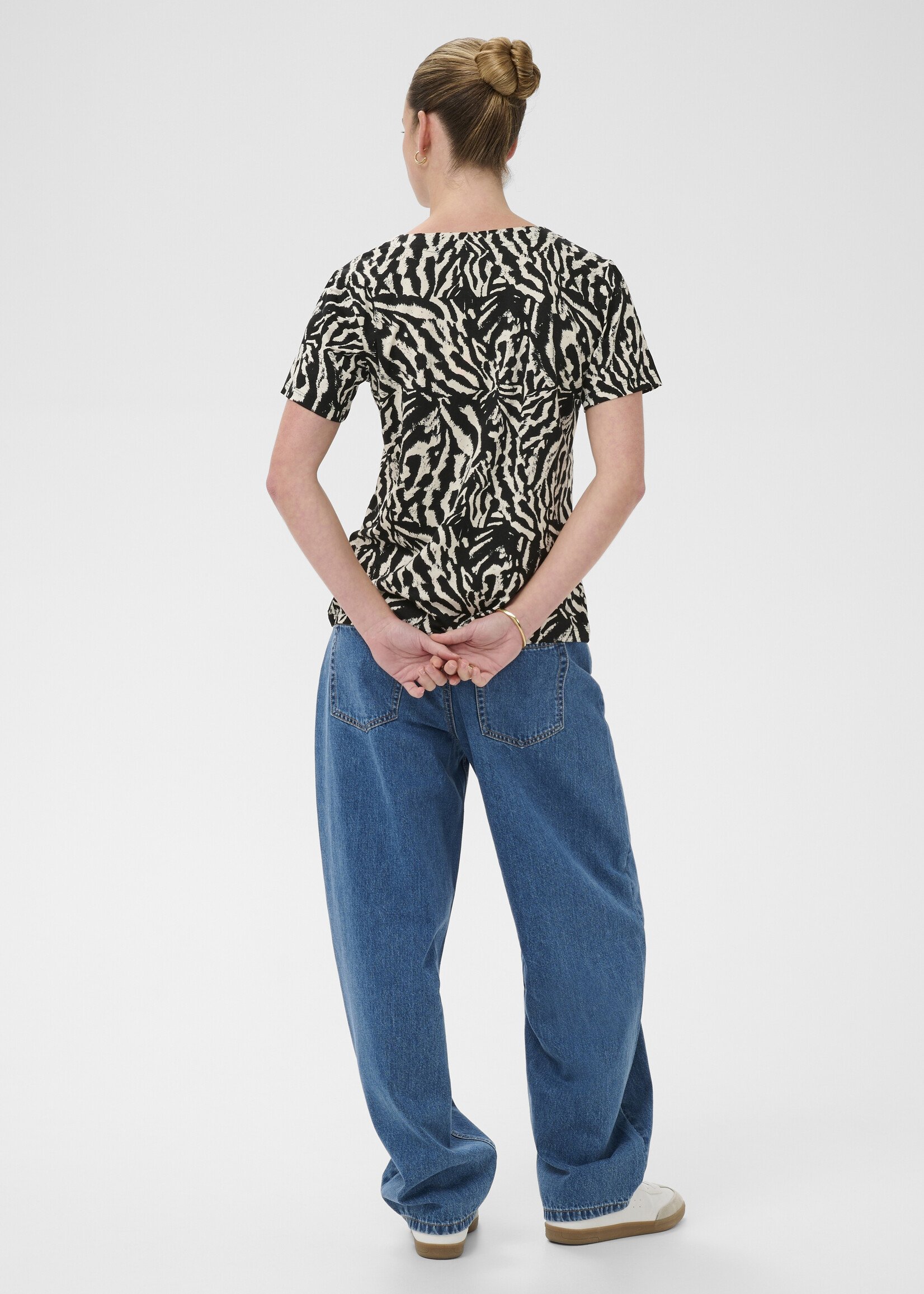 Kaffe Kaffe Bella Abstract Top