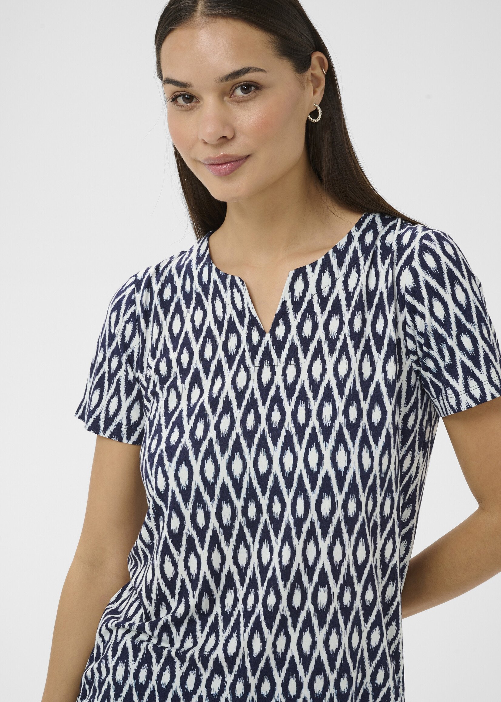 Kaffe Kaffe Bella Abstract Top