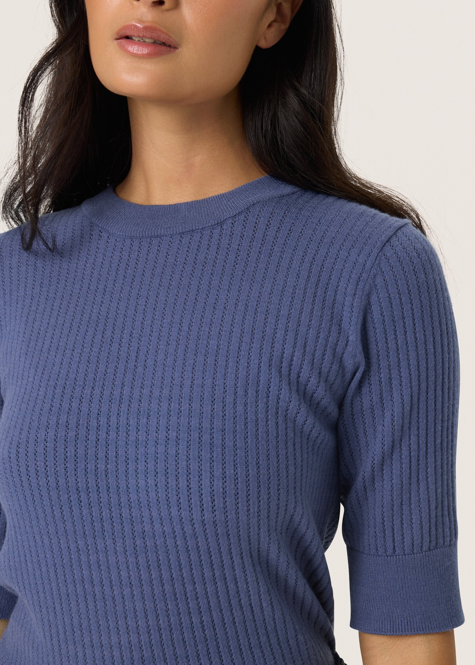 Soaked Soaked Spina Ribbed Short Sleeve Sweater