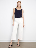 Charlie B Charlie B Scalloped Wide Leg Pant