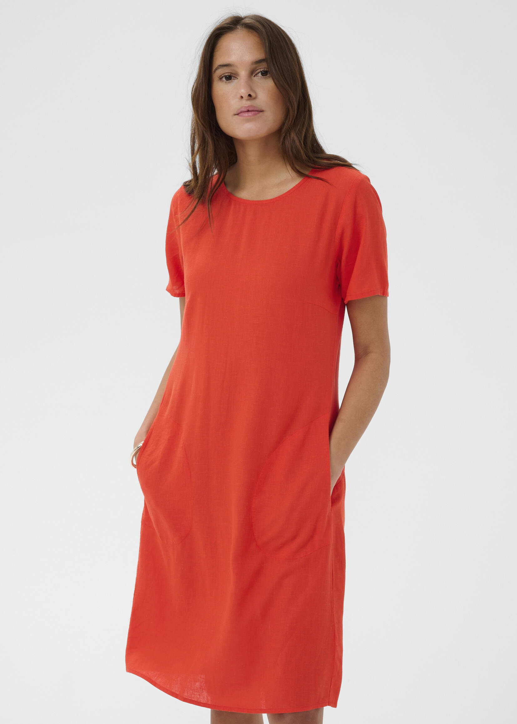 Kaffe Kaffe Milia Short Sleeve Linen Dress
