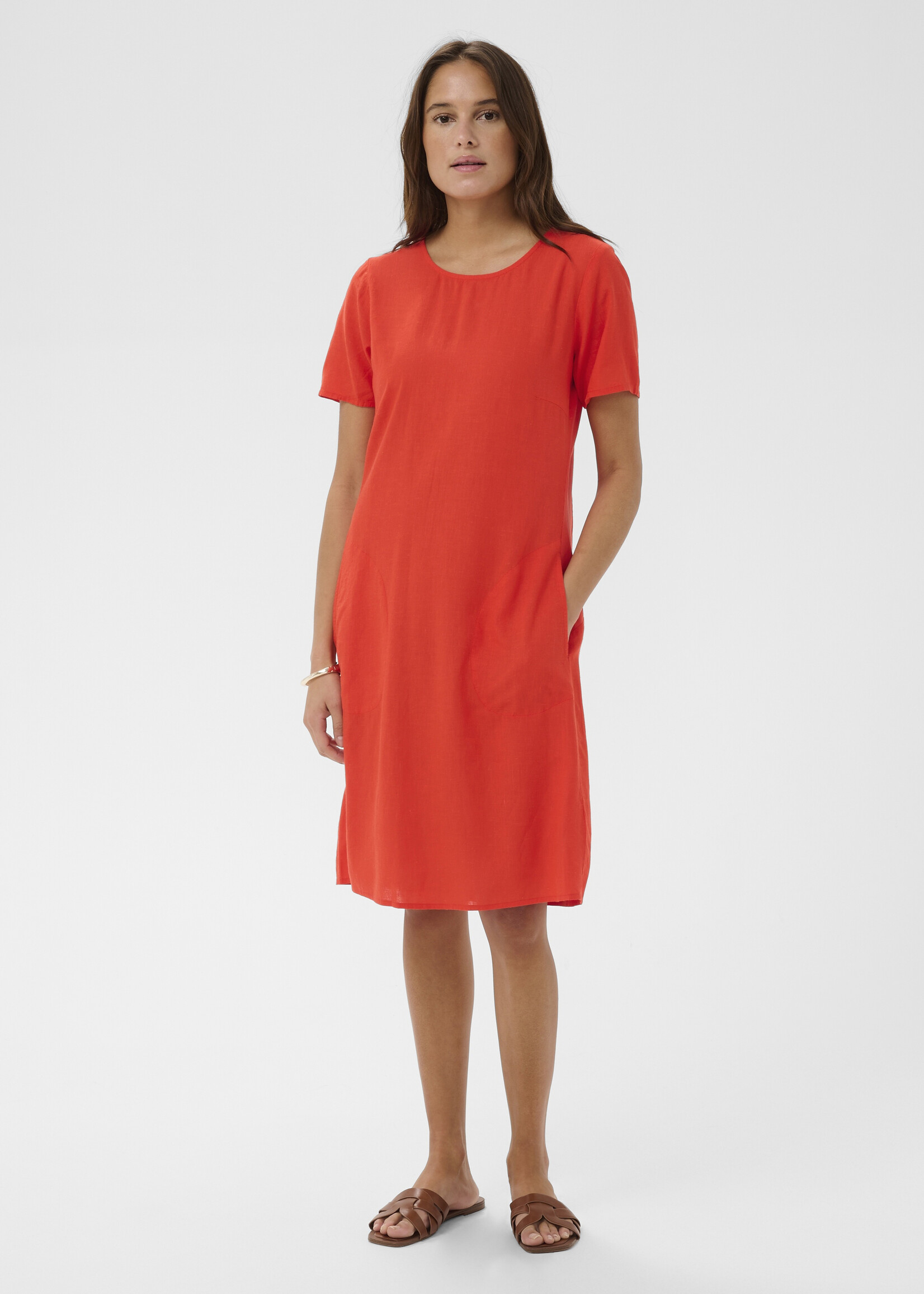 Kaffe Kaffe Milia Short Sleeve Linen Dress