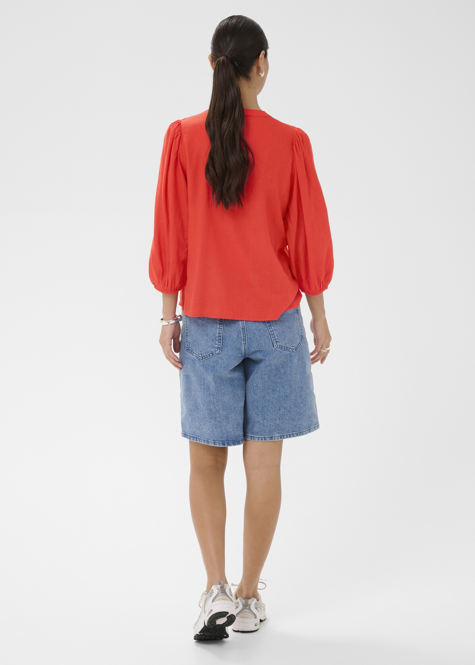 Kaffe Kaffe Millia 3/4 Sleeve Linen Top