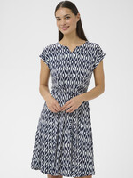 Kaffe Kaffe Bella Abstract Print Belted Dress