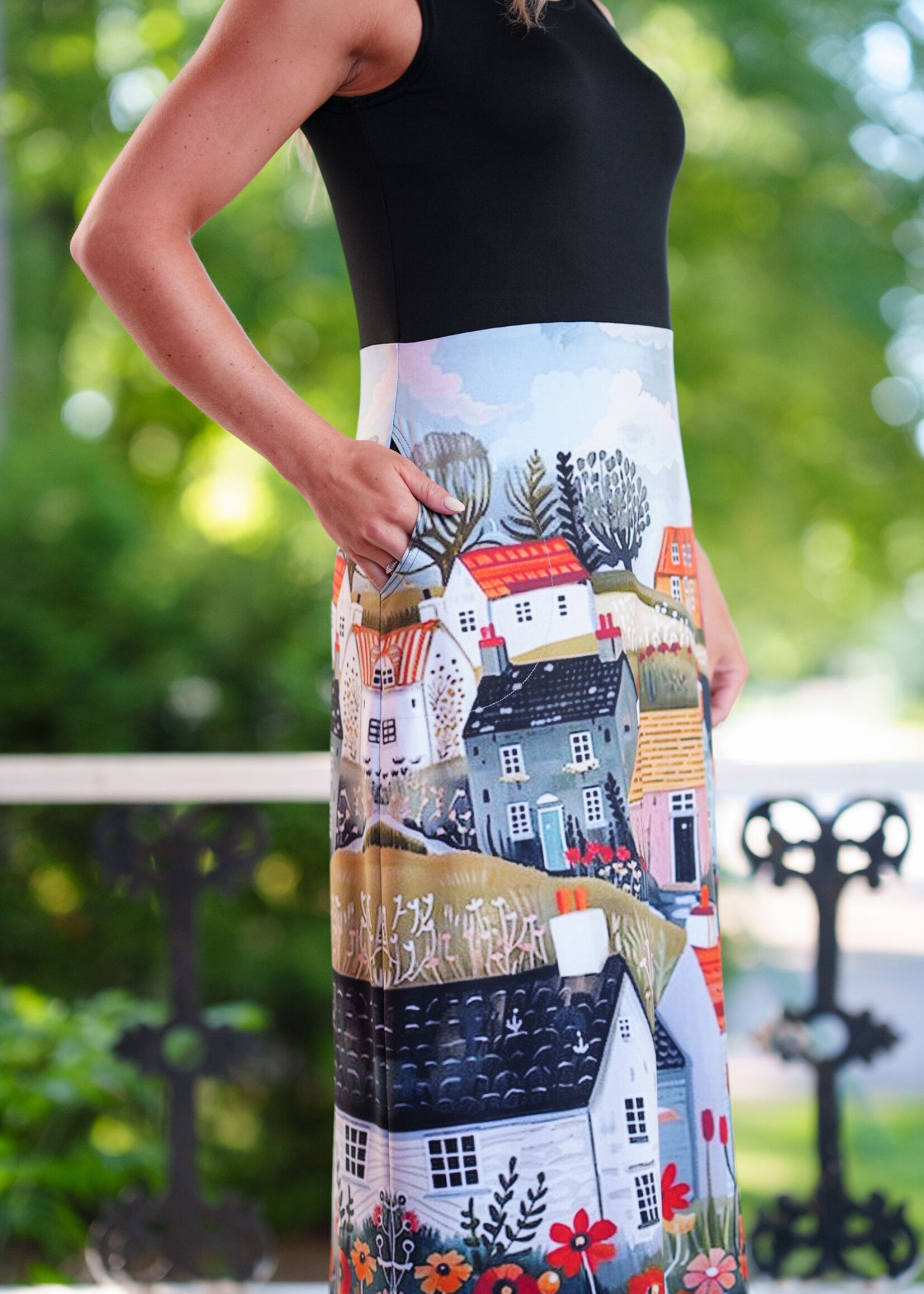 Rien Ne Se Perd Rien Ne Se Perd House Print Tank Dress