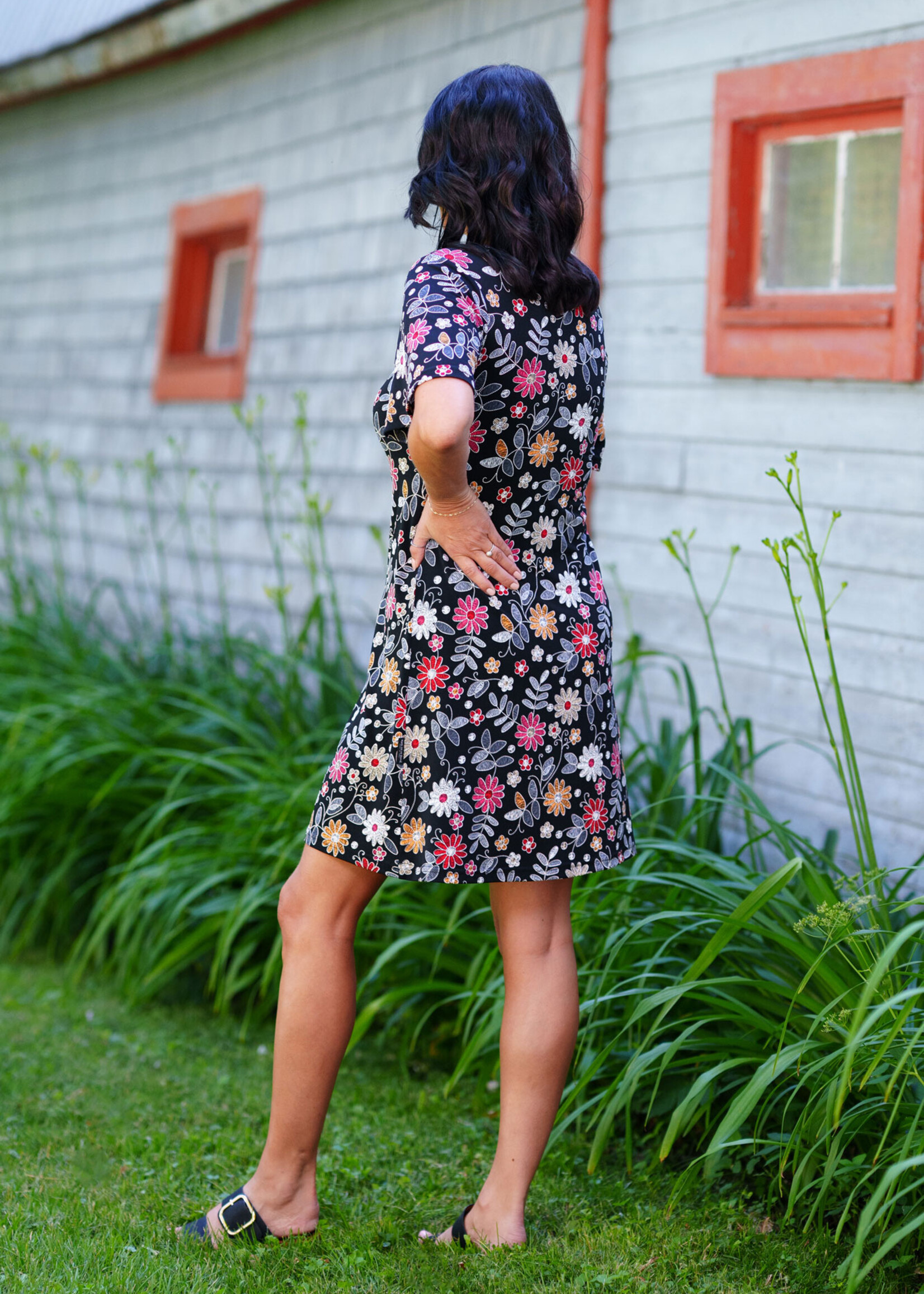 Rien Ne Se Perd Rien Ne Se Perd Black Floral Dress