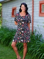 Rien Ne Se Perd Rien Ne Se Perd Black Floral Dress