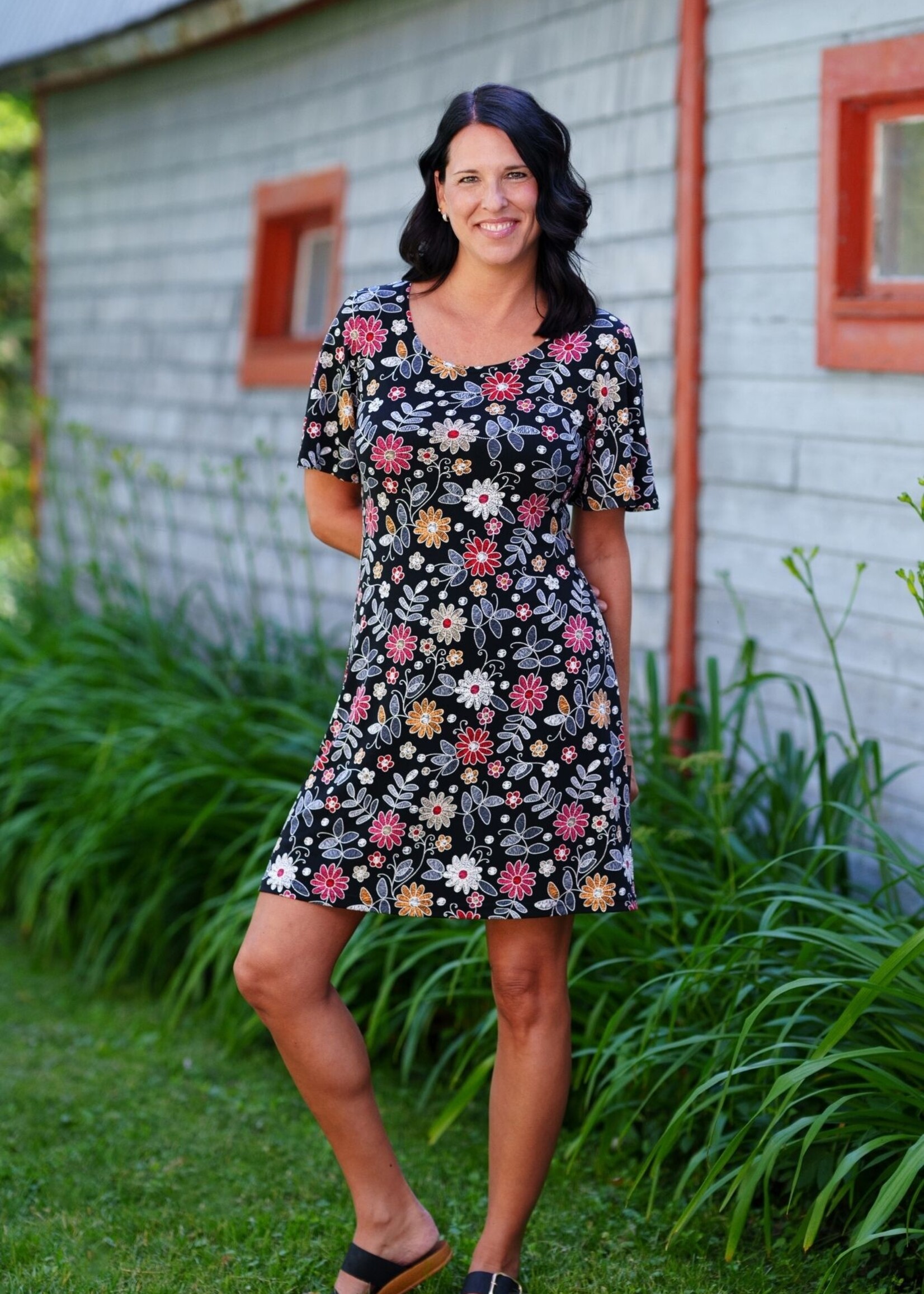 Rien Ne Se Perd Rien Ne Se Perd Black Floral Dress