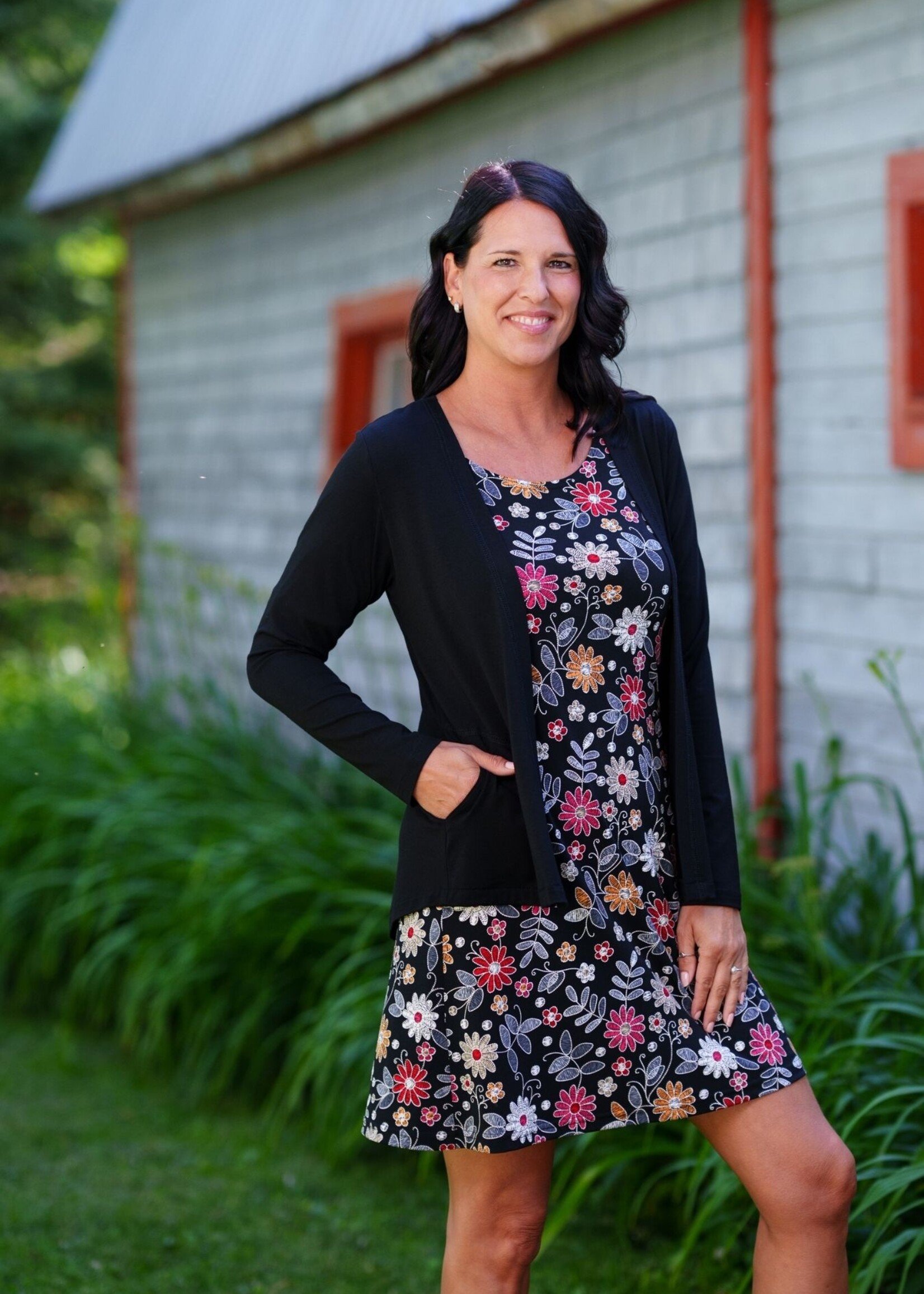 Rien Ne Se Perd Rien Ne Se Perd Black Floral Dress