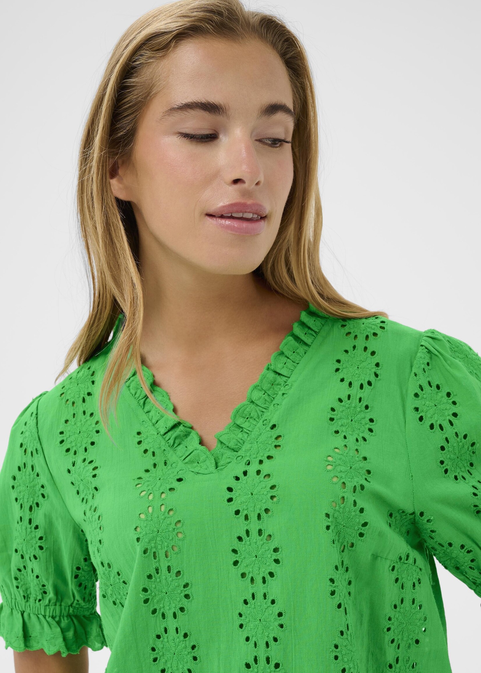 Kaffe Kaffe Dona Eyelet Top