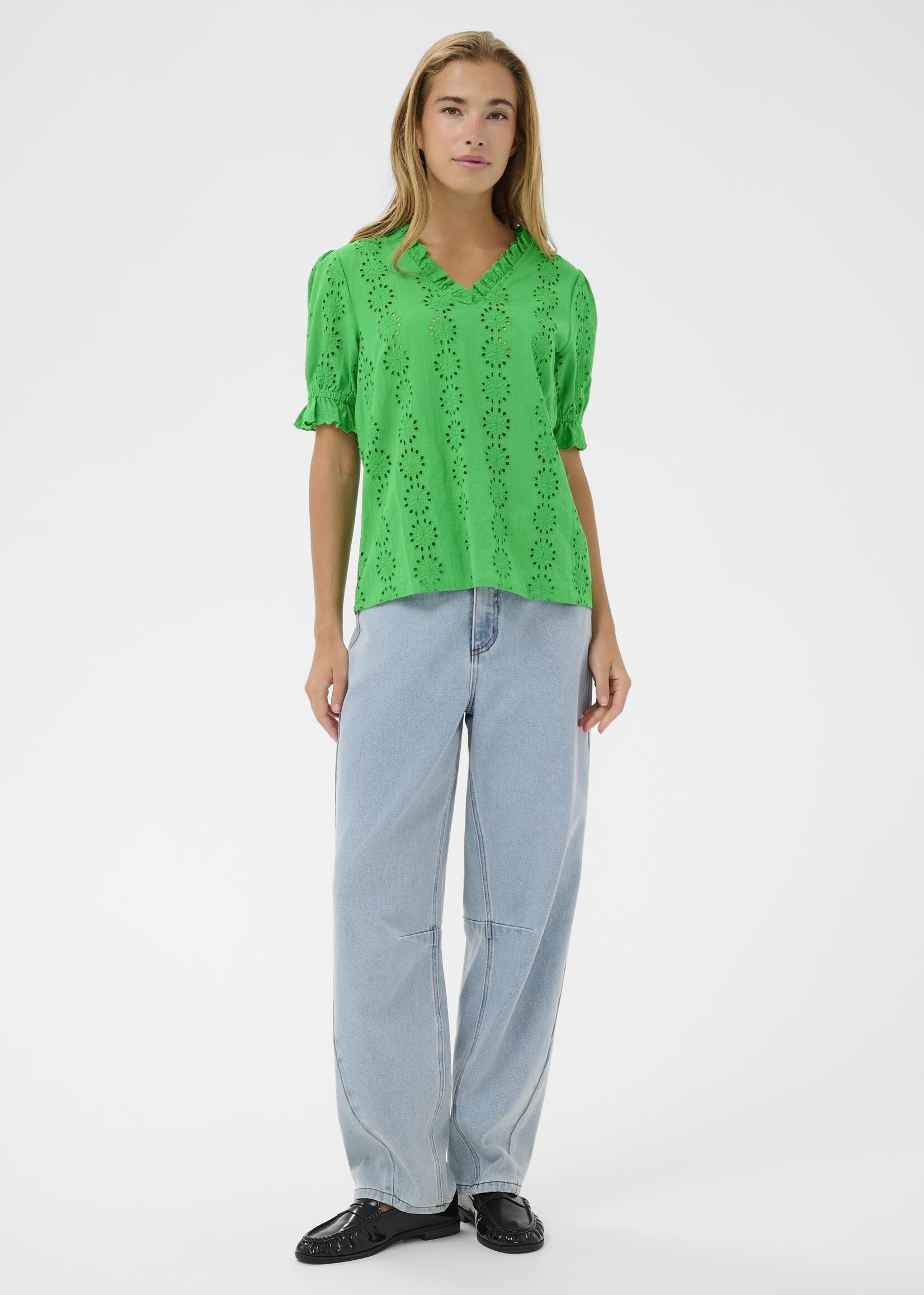Kaffe Kaffe Dona Eyelet Top