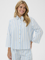 Saint Tropez Saint Tropez Zalinda Striped Short Sleeve Shirt