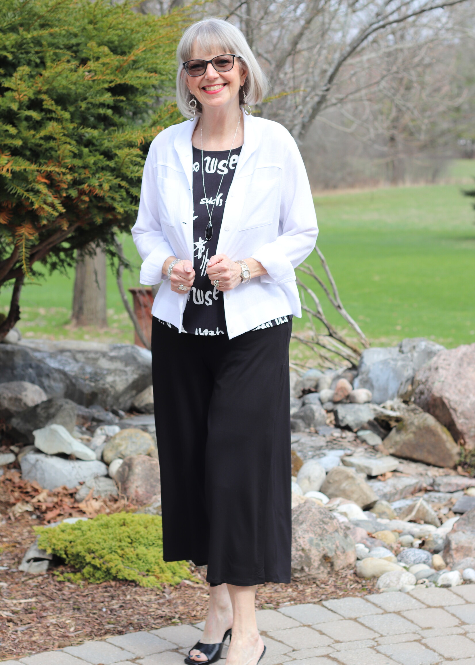 PURE PURE Graffiti Print Tank Top