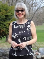 PURE PURE Graffiti Print Tank Top