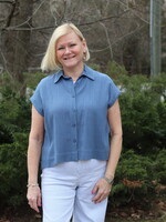 PURE PURE Cap Sleeve Shirt