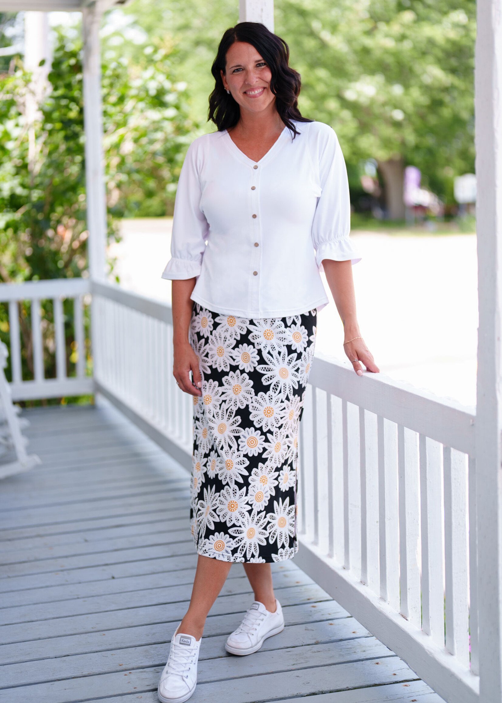 Rien Ne Se Perd Rien Ne Se Perd Daisy Print Skirt