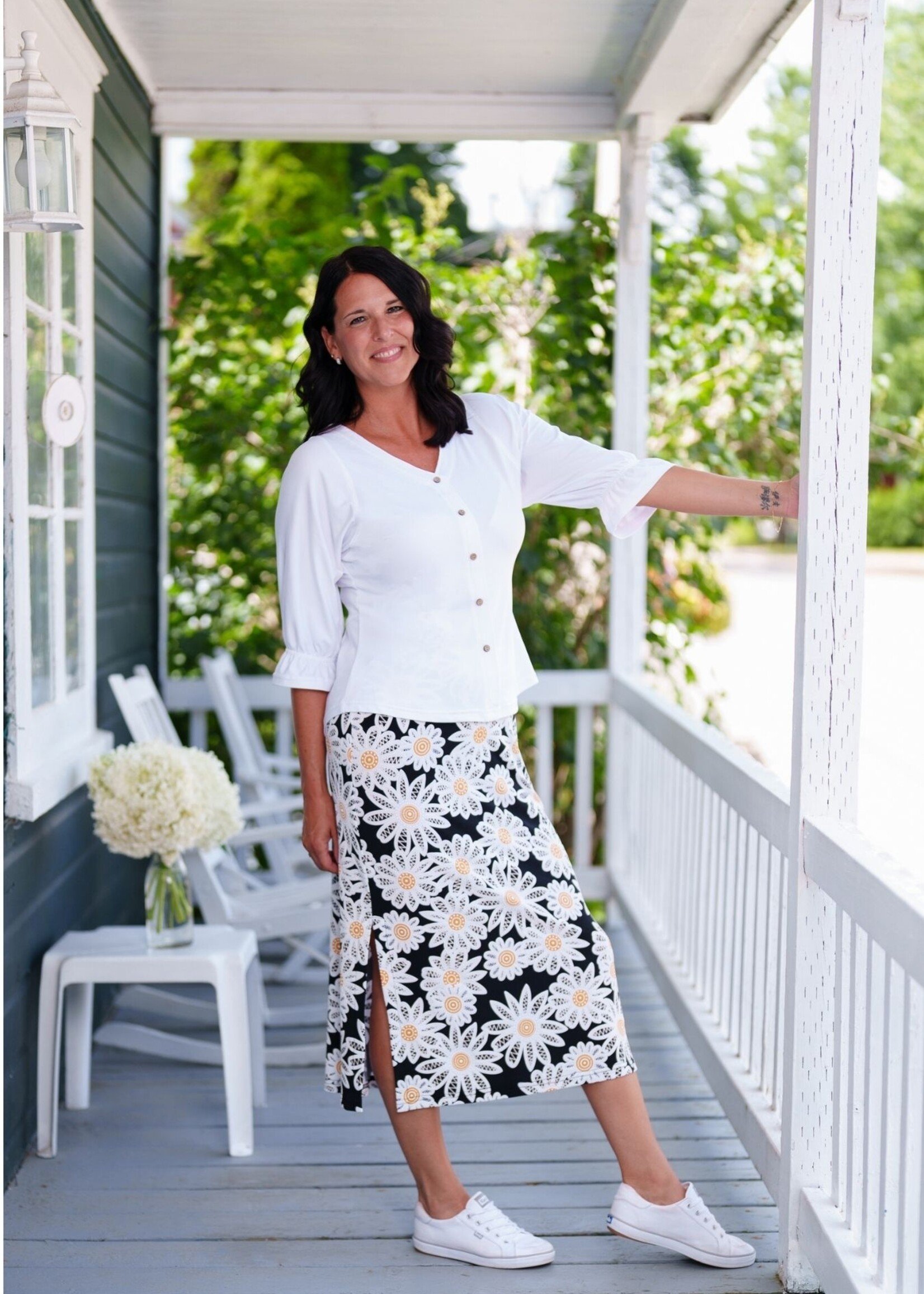 Rien Ne Se Perd Rien Ne Se Perd Daisy Print Skirt