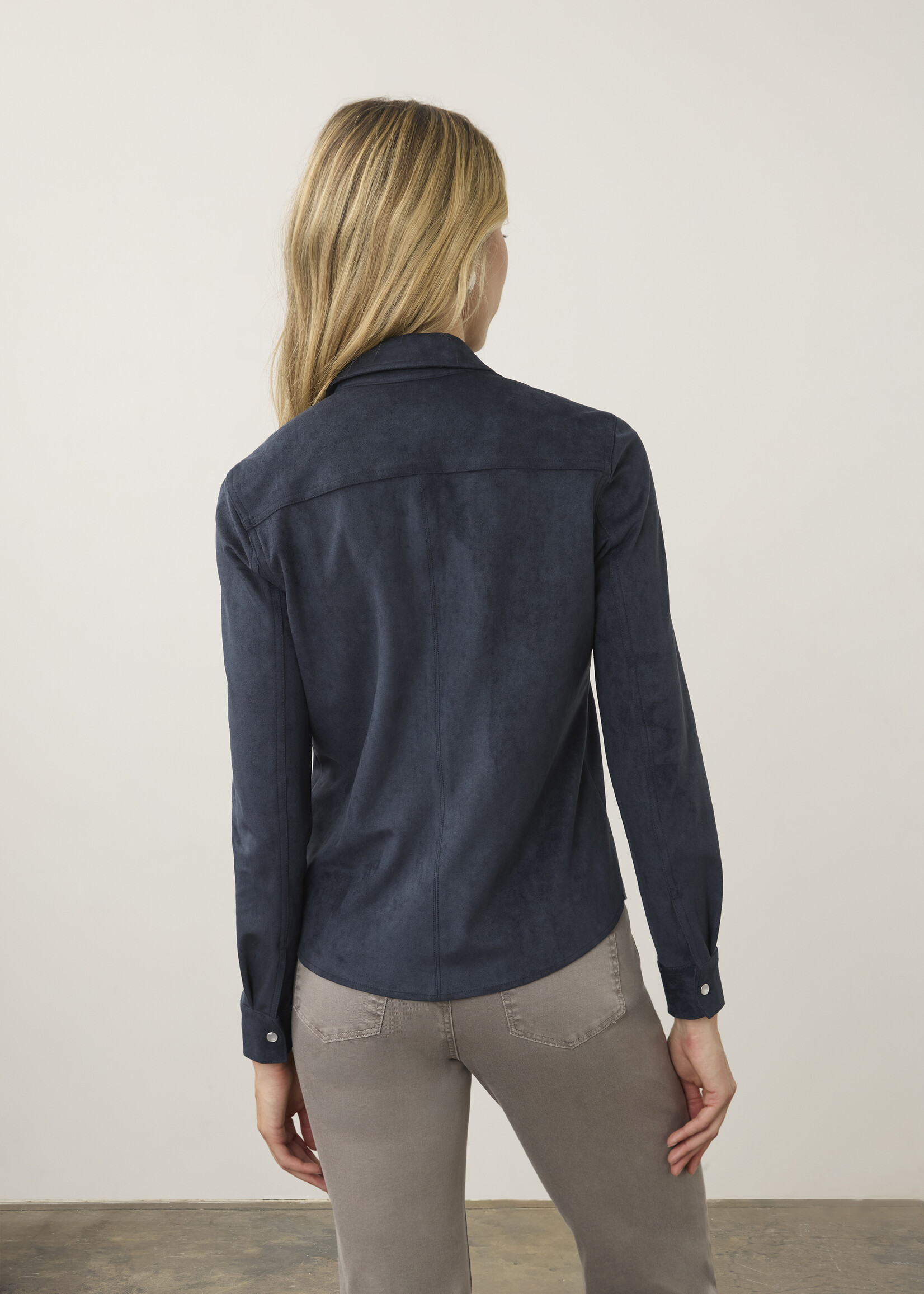 French Dressing Jeans FDJ Long Sleeve Suede Shirt