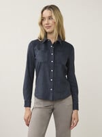 French Dressing Jeans FDJ Long Sleeve Suede Shirt
