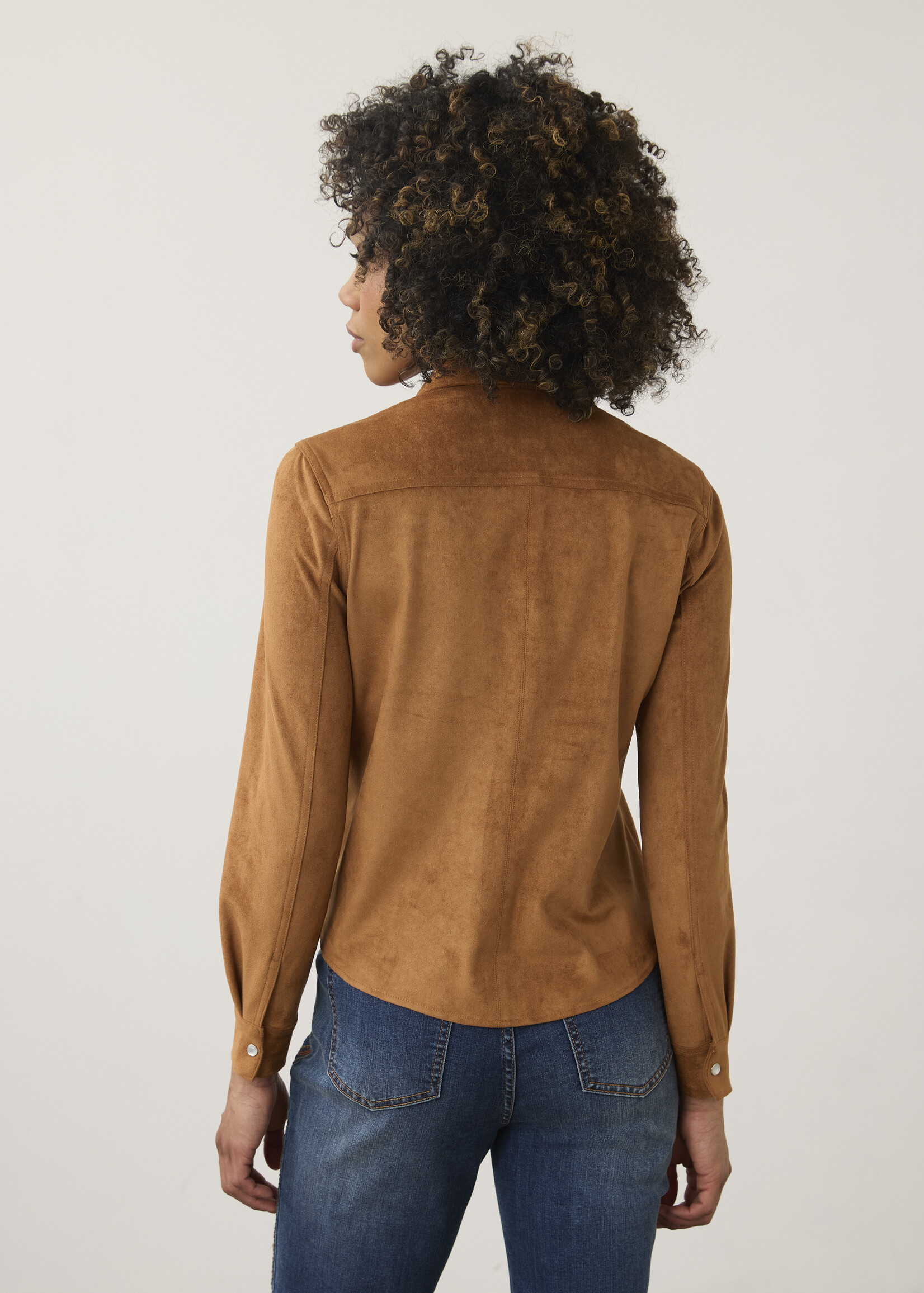 French Dressing Jeans FDJ Long Sleeve Suede Shirt