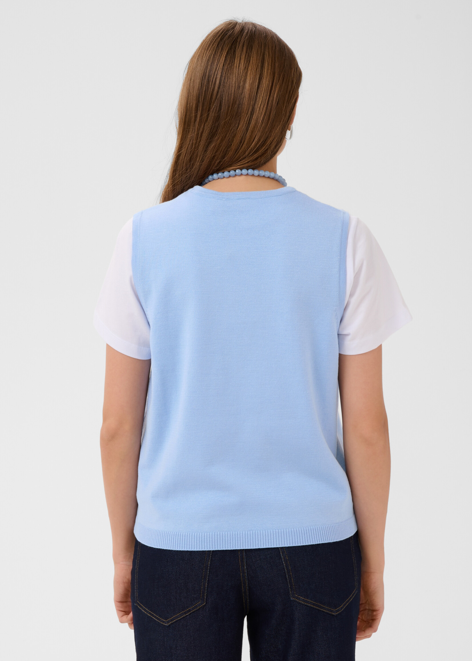 Saint Tropez Saint Tropez Mila Crew Knit Vest