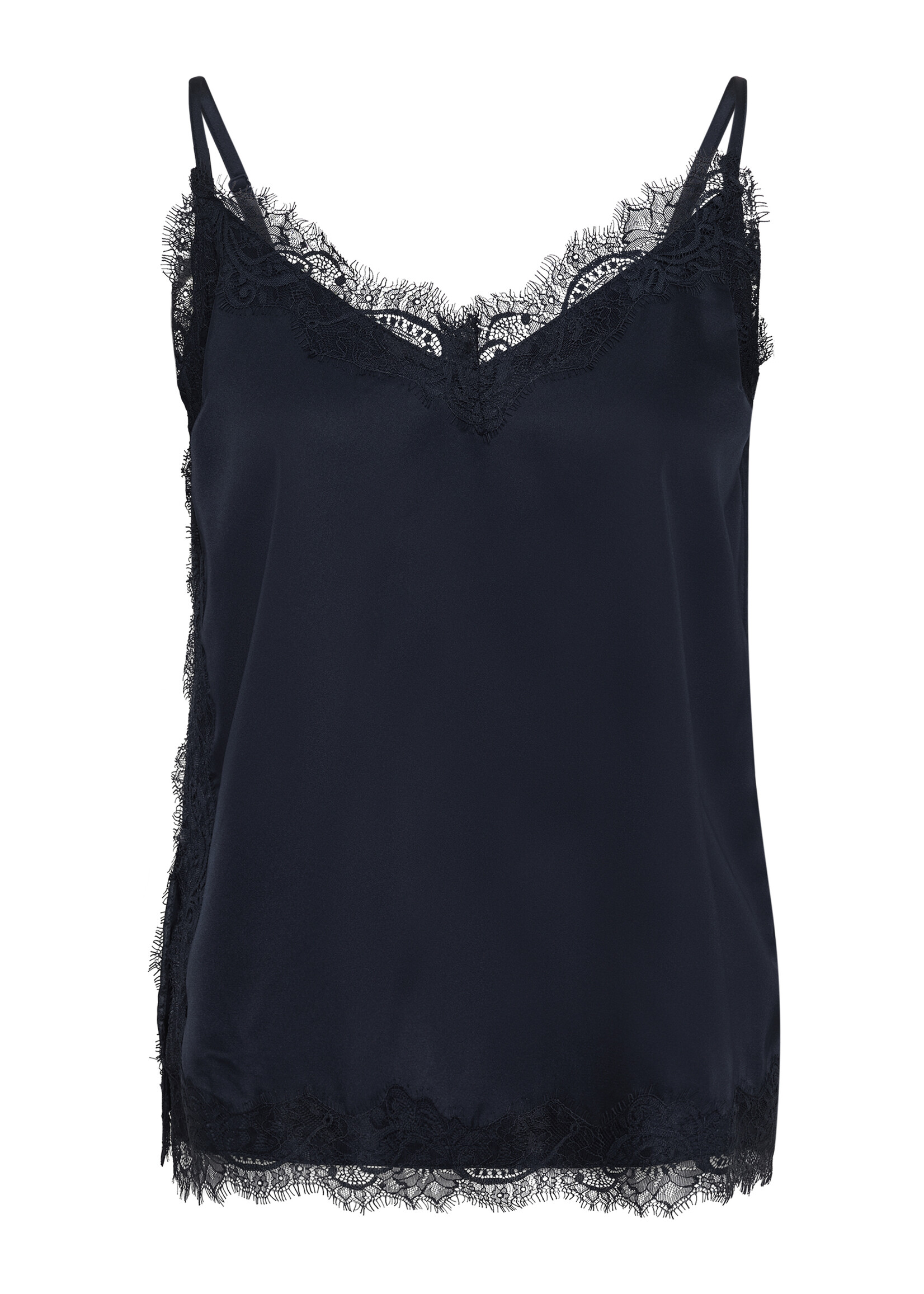 Saint Tropez Saint Tropez Teagan Lace Trim Satin Cami