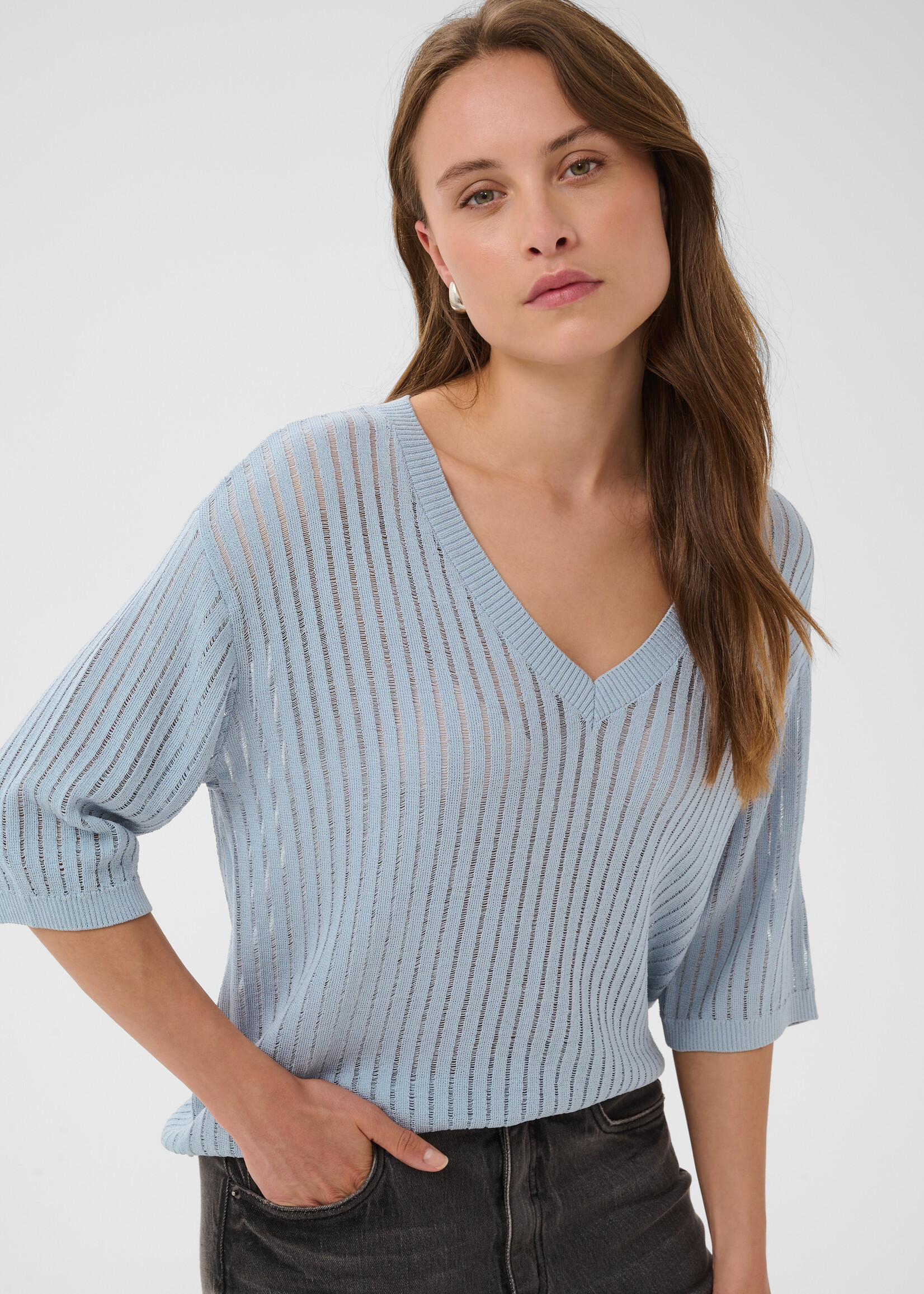 Kaffe Kaffe Abalina Short Sleeve Knit Top