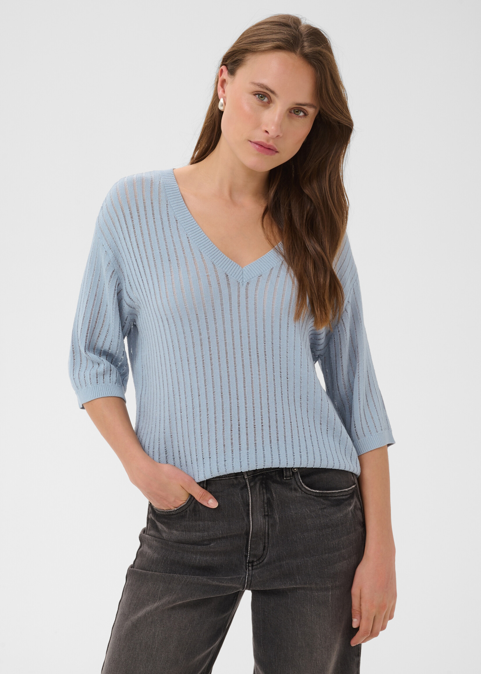 Kaffe Kaffe Abalina Short Sleeve Knit Top
