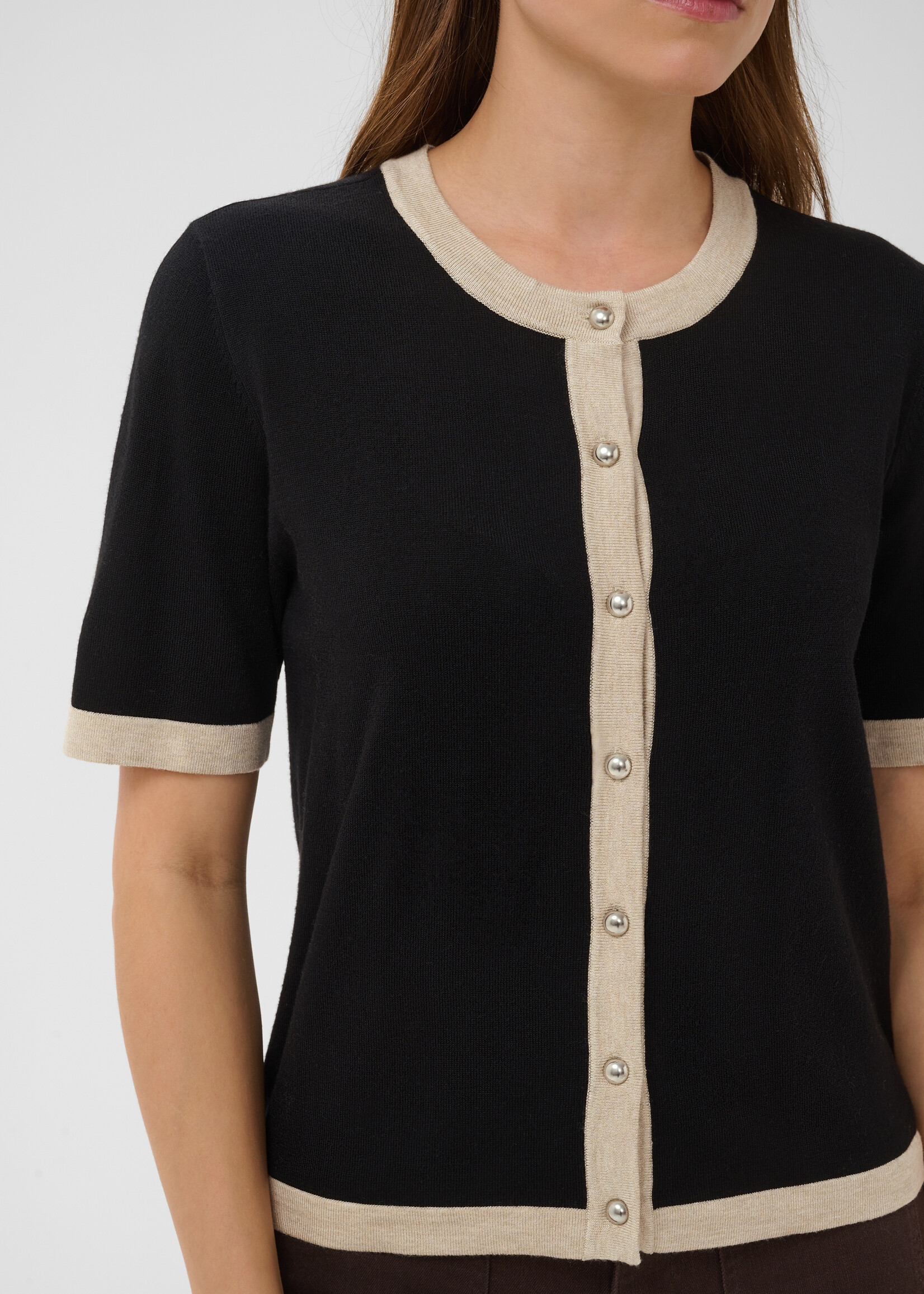 Kaffe Kaffe Lizza Contrast Cardi