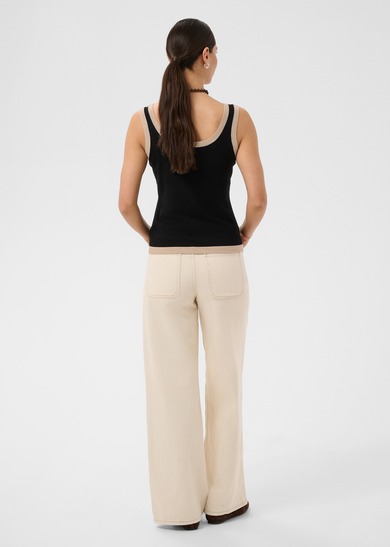 Kaffe Kaffe Lizza Contrast Knit Tank