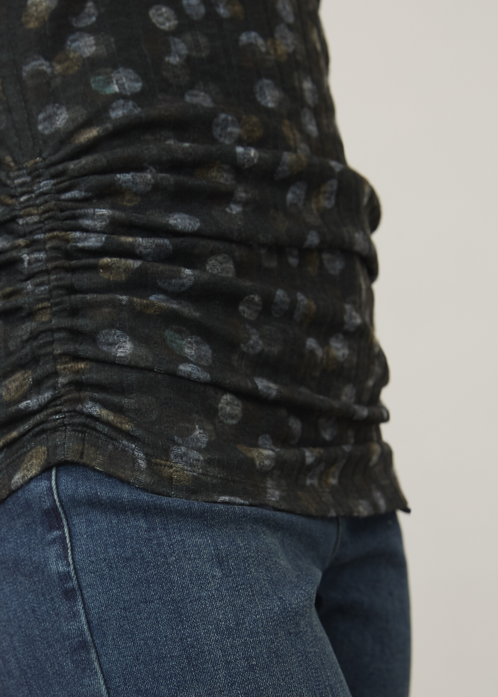 French Dressing Jeans FDJ Mock Neck Long Slv Top