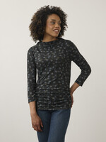 French Dressing Jeans FDJ Mock Neck Long Sleeve Top