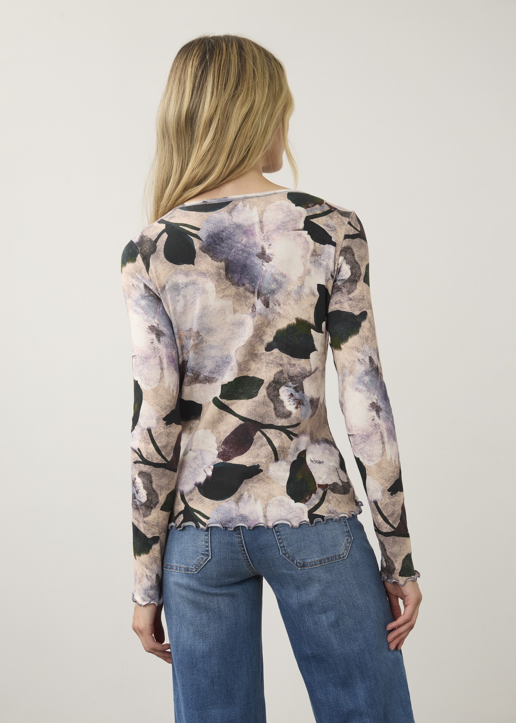 French Dressing Jeans FDJ VNeck Long Sleeve Top