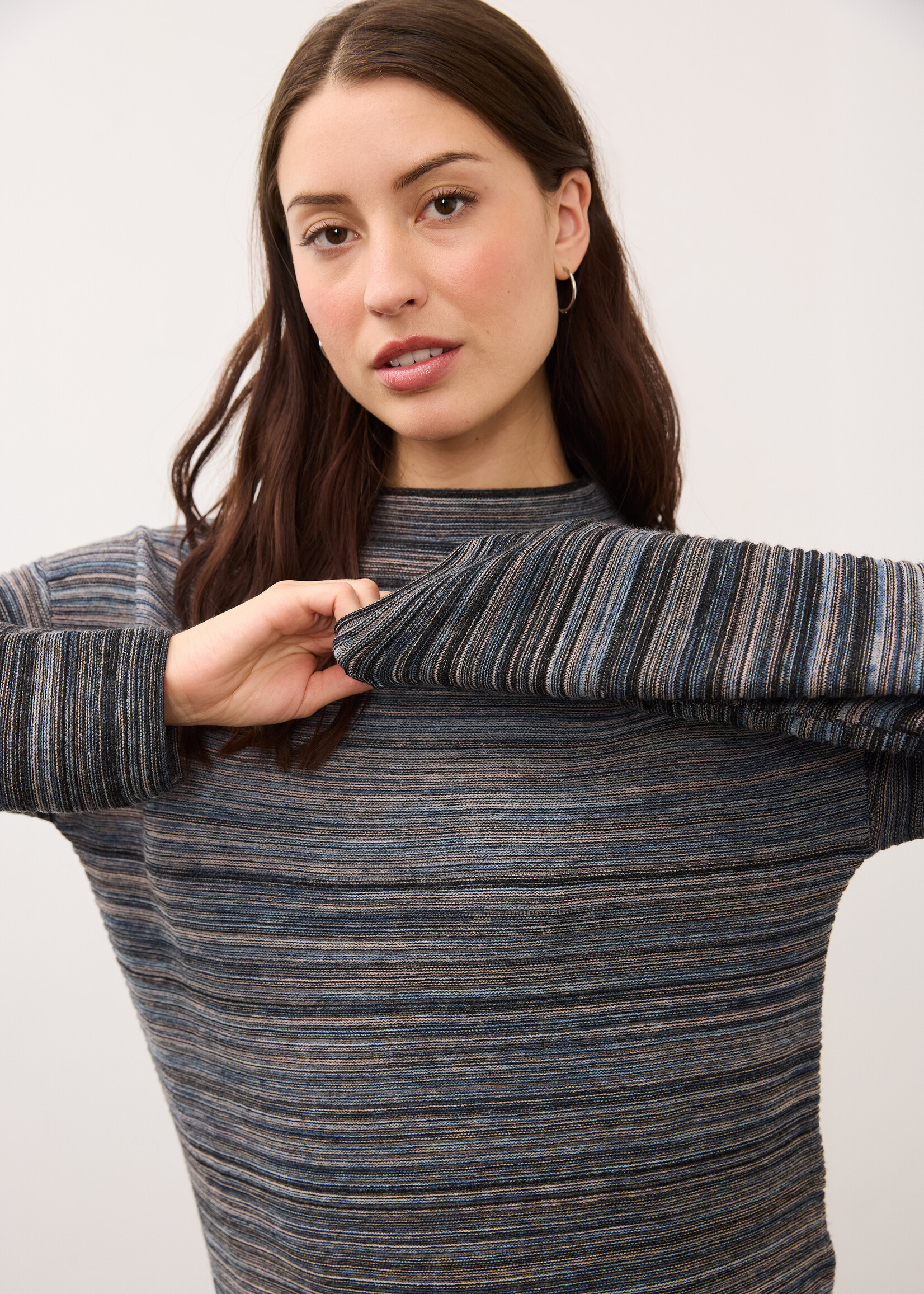French Dressing Jeans FDJ Boat Neck Long Sleeve Sweater