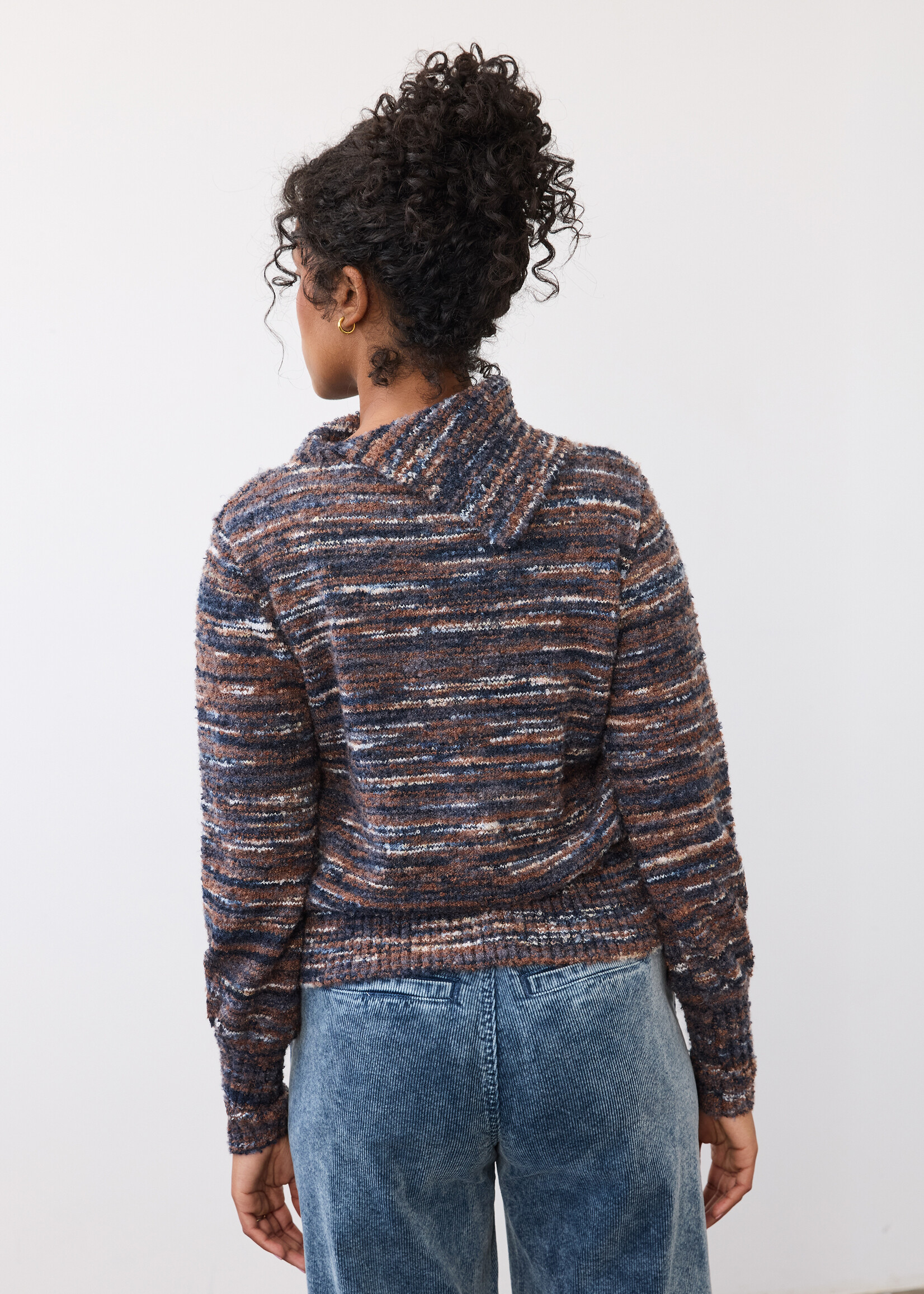 French Dressing Jeans FDJ Envelope Collar Sweater
