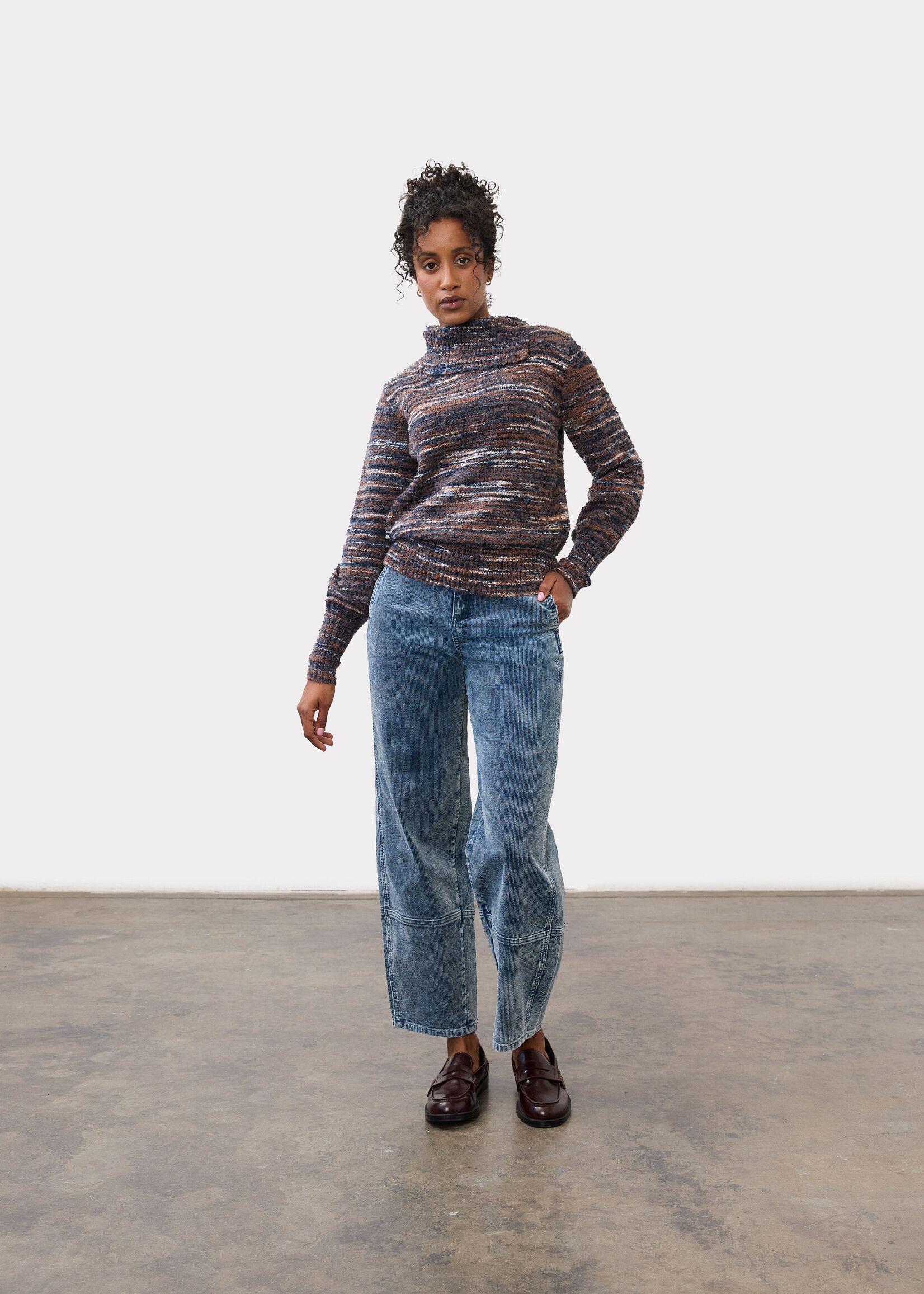 French Dressing Jeans FDJ Envelope Collar Sweater