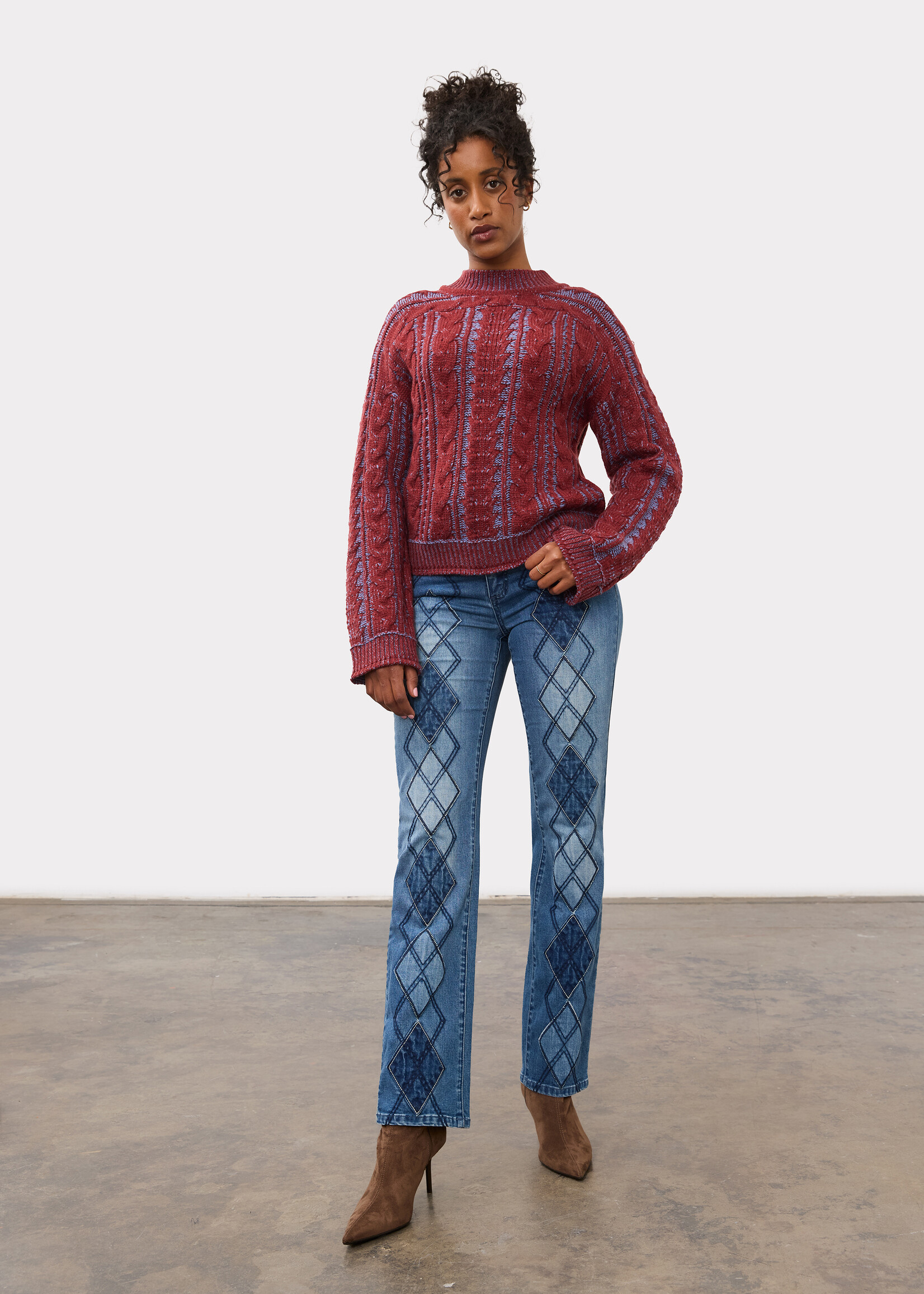 Charlie B FDJ Cable Detail Sweater
