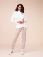 Alison Sheri Alison Sheri Striped Cowl Neck Sweater